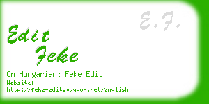 edit feke business card